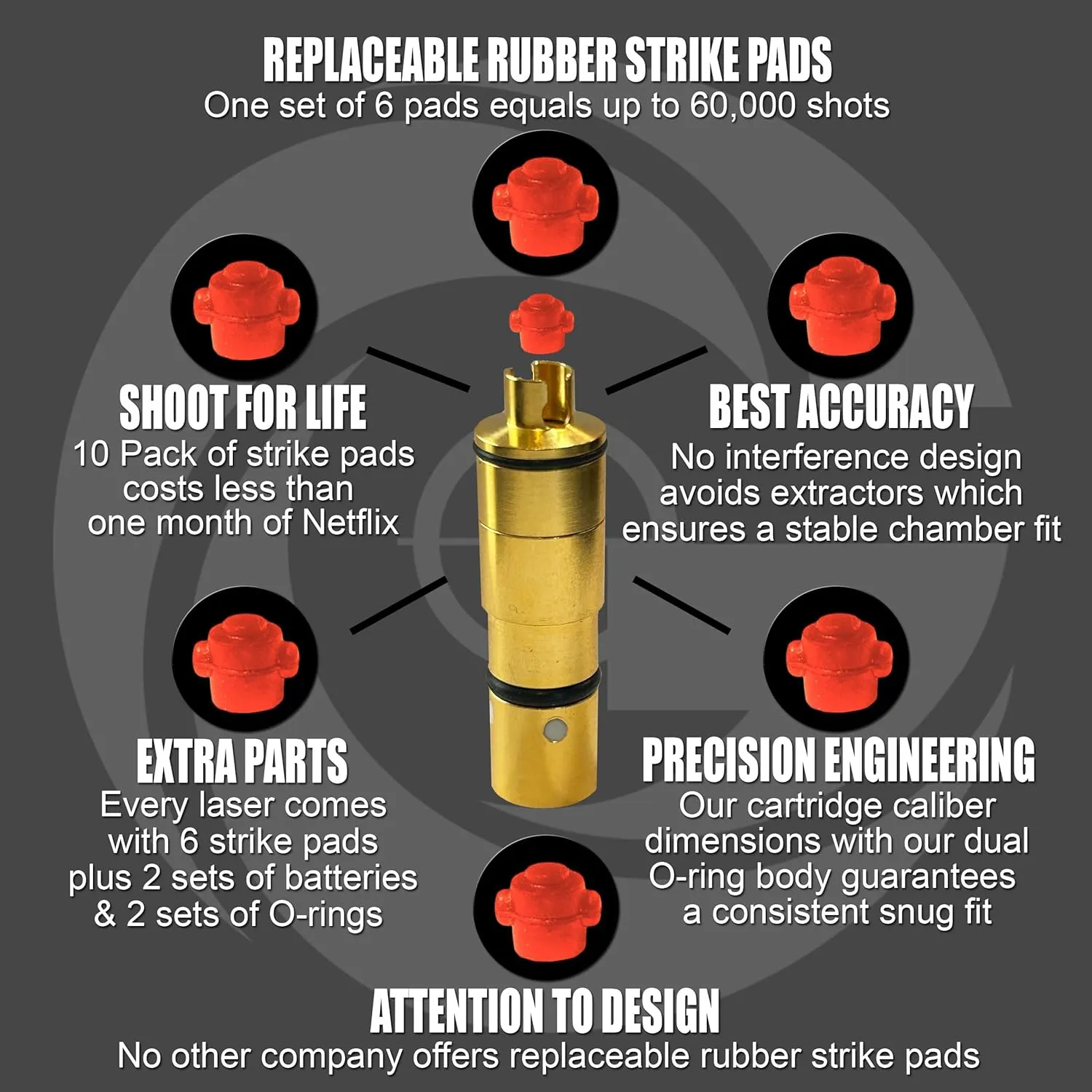 G-Sight Quantum XG 9mm Dry Fire Laser Training System Includes Auto Scoring Laser Ammo Target, 9mm Laser Bullet