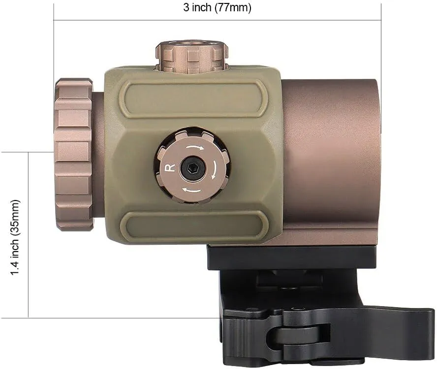 G33/G43/G45 3X/5X Riflescope Magnifier for Holographic Sights & red dot Sight