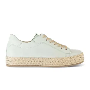 Gabor 63270 Braided Jute Sneaker (Women) - Caspian Nappa/Mint/Jute