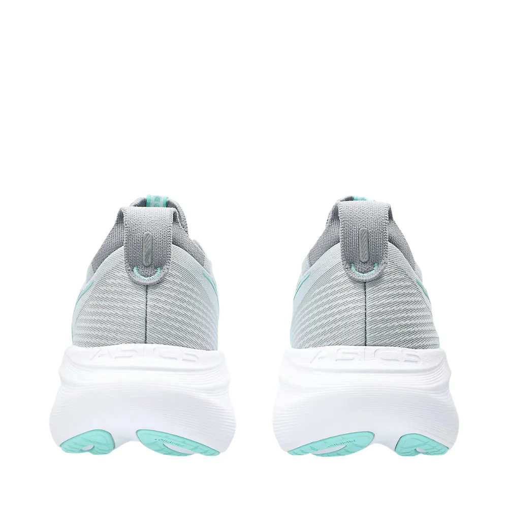 Gel-Nimbus 27 (Wide) Women's :Piedmont Grey | Illuminate Mint