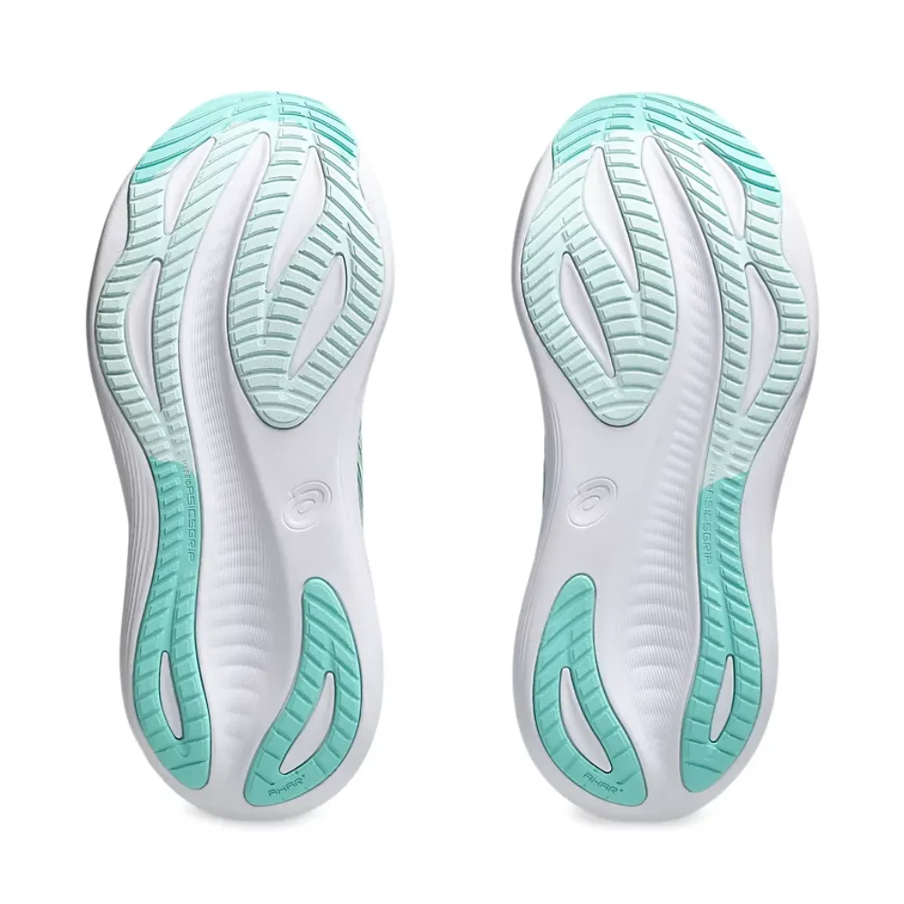 Gel-Nimbus 27 (Wide) Women's :Piedmont Grey | Illuminate Mint