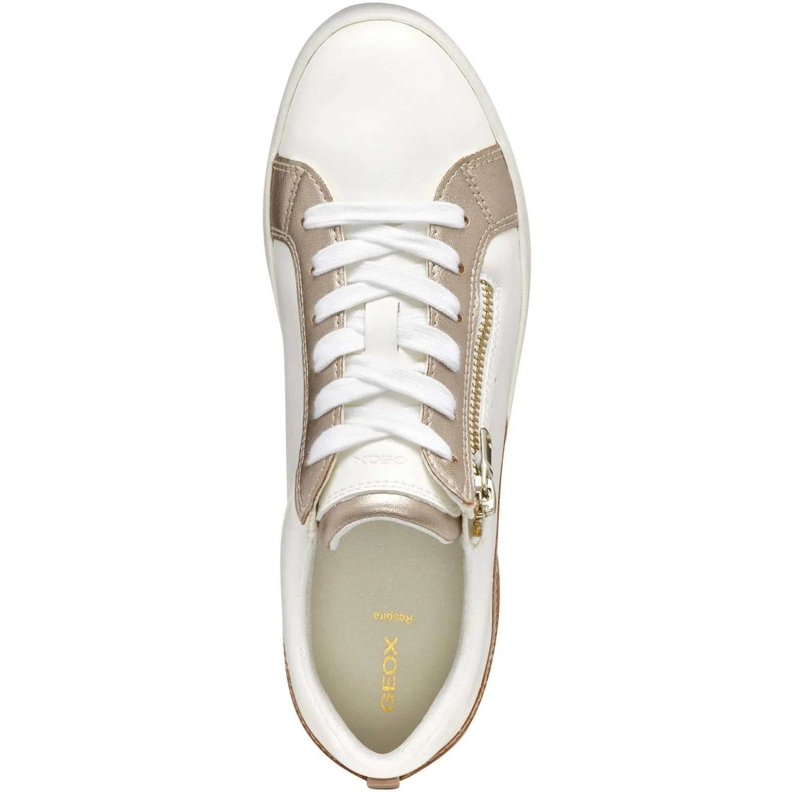 Geox D BLOMIEE Women's Optic White/Nude Trainers