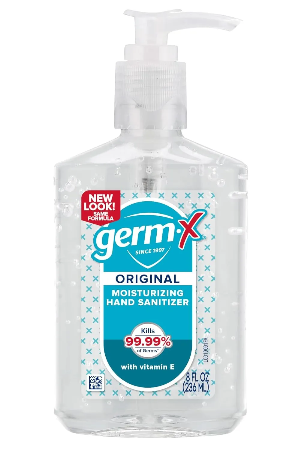Germ-X Original Hand Sanitizer, Non-Drying Moisturizing Gel with Vitamin E, Instant and No Rinse Formula, 8 Fl Oz Pump Bottle (Pack of 12)