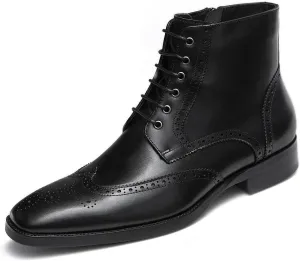 GIFENNSE Mens Dress Boots Mens Chukka Boots Formal Chelsea Boots Mens Leather Boots Oxford Boots for Men