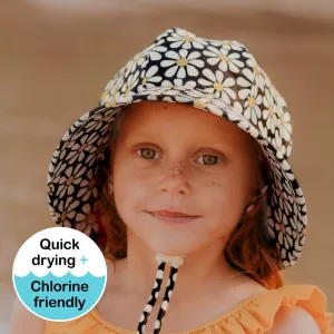 Girls Ponytail Swim Bucket Hat- Daisy SS23