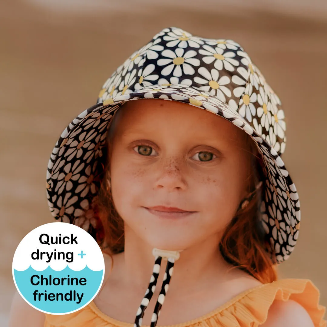 Girls Ponytail Swim Bucket Hat- Daisy SS23
