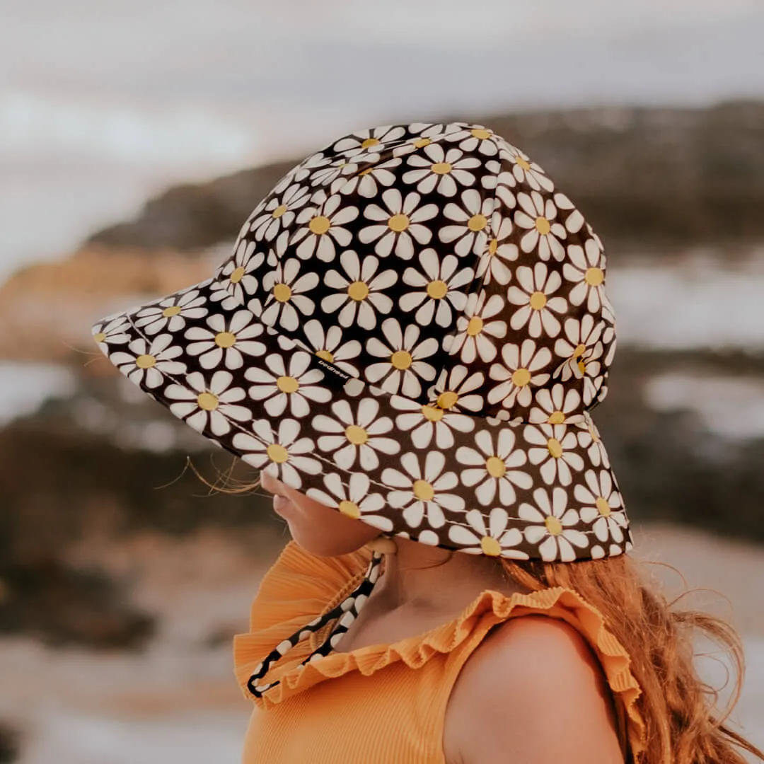 Girls Ponytail Swim Bucket Hat- Daisy SS23