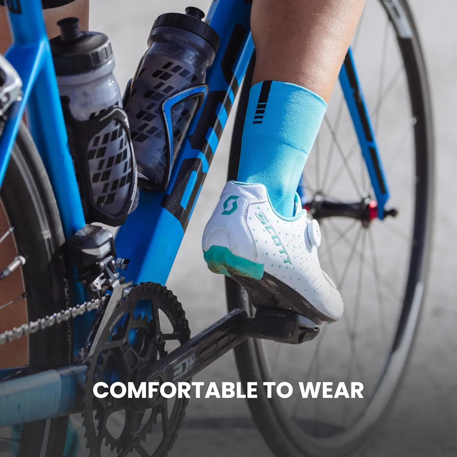 GripGrab Lightweight SL Performance Summer Cycling Socks Eyecatching 2 Lengths Road Mountain Gravel Bike Indoor Cycling Socks