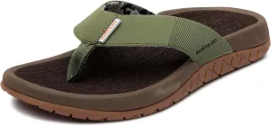 Grundens Men's FishFinder Sandals | Quick-Drying, Comfortable, and Versatile Mens Flip Flops with Enhanced Traction & Full Arch Support for Fishing and Outdoor Wear