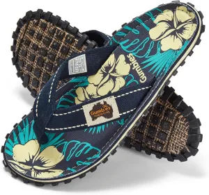 Gumbies Islander Flip-Flops | Unisex Classic Canvas Flip-Flops with Recycled Rubber Outsole & Cotton Footbed | Contoured, Lightweight & Everyday Comfortable