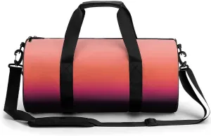 Gym Bag 17in for Men Women, Waterproof Foldable Sports Organizer, Durable Workout Travel Duffle Bag, Blushing Glow Shift-820