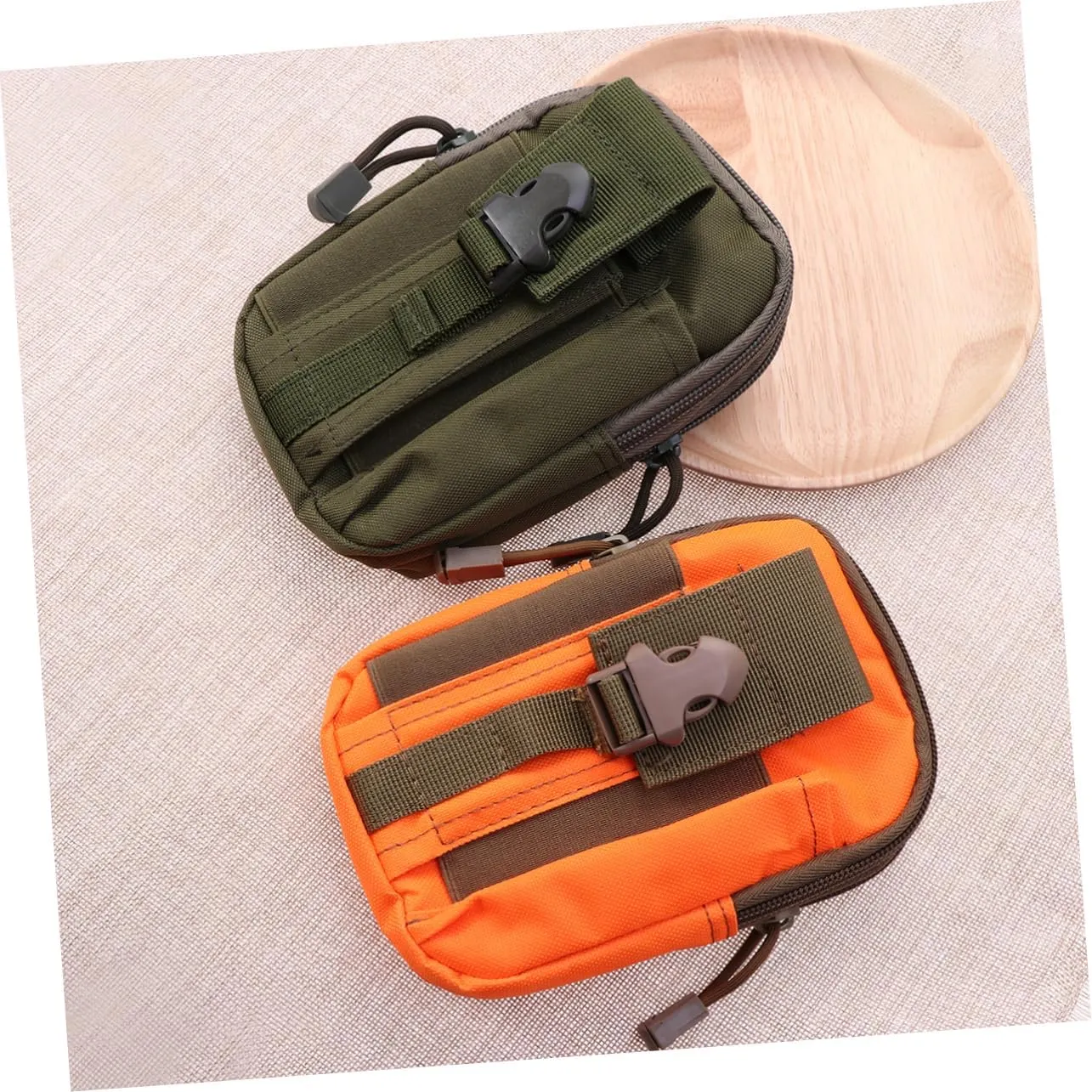 Happyyami 2pcs Pack Belt Bag Fanny Pack Pouch Sling Oxford Cloth Water-resistant Outdoor