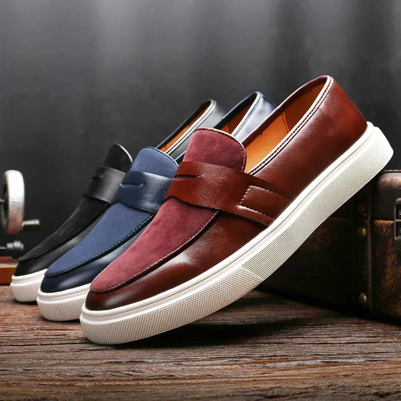 Harrison Leather Suede Loafer