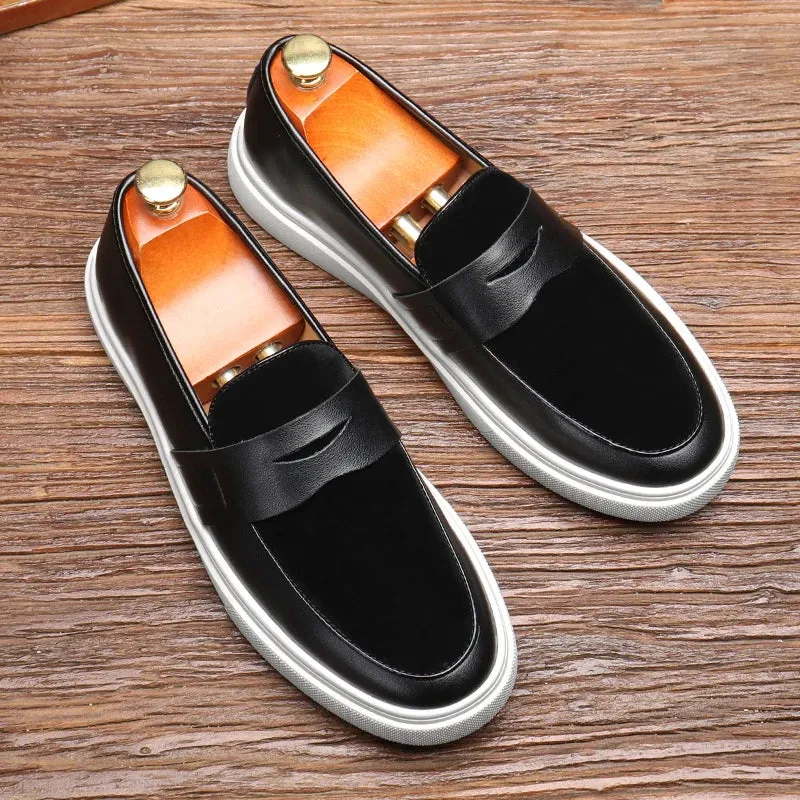 Harrison Leather Suede Loafer