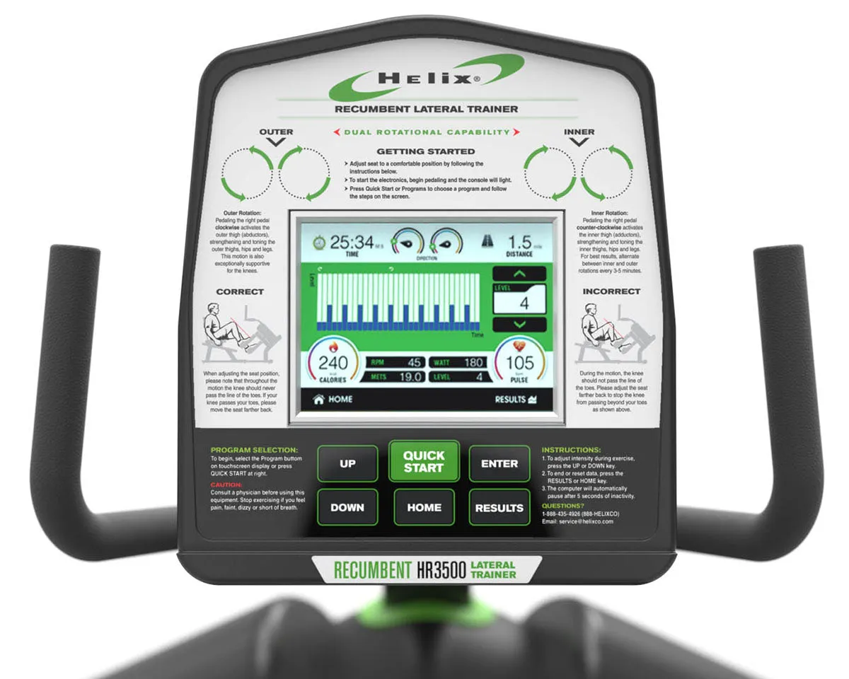 Helix HR3500 , Hr3500 Full Commercial Recumbent Lateral Trainer