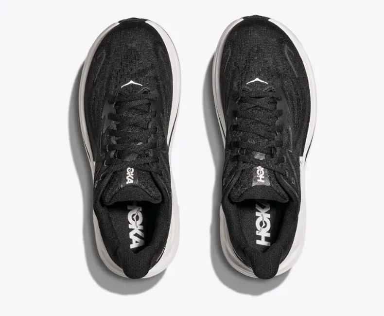 Hoka W Clifton 10 Sneaker- Black/ White