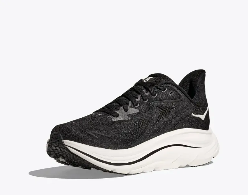 Hoka W Clifton 10 Sneaker- Black/ White