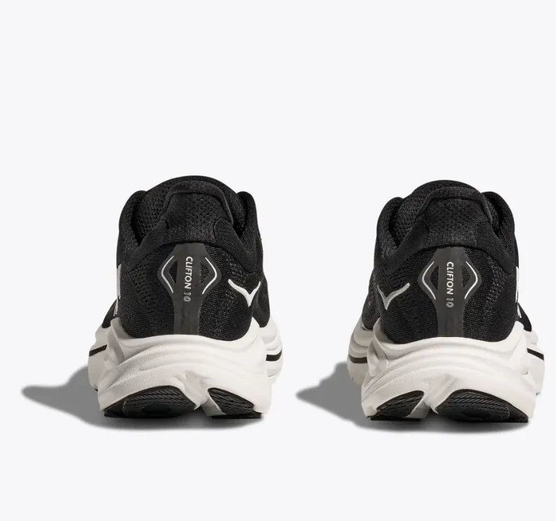 Hoka W Clifton 10 Sneaker- Black/ White