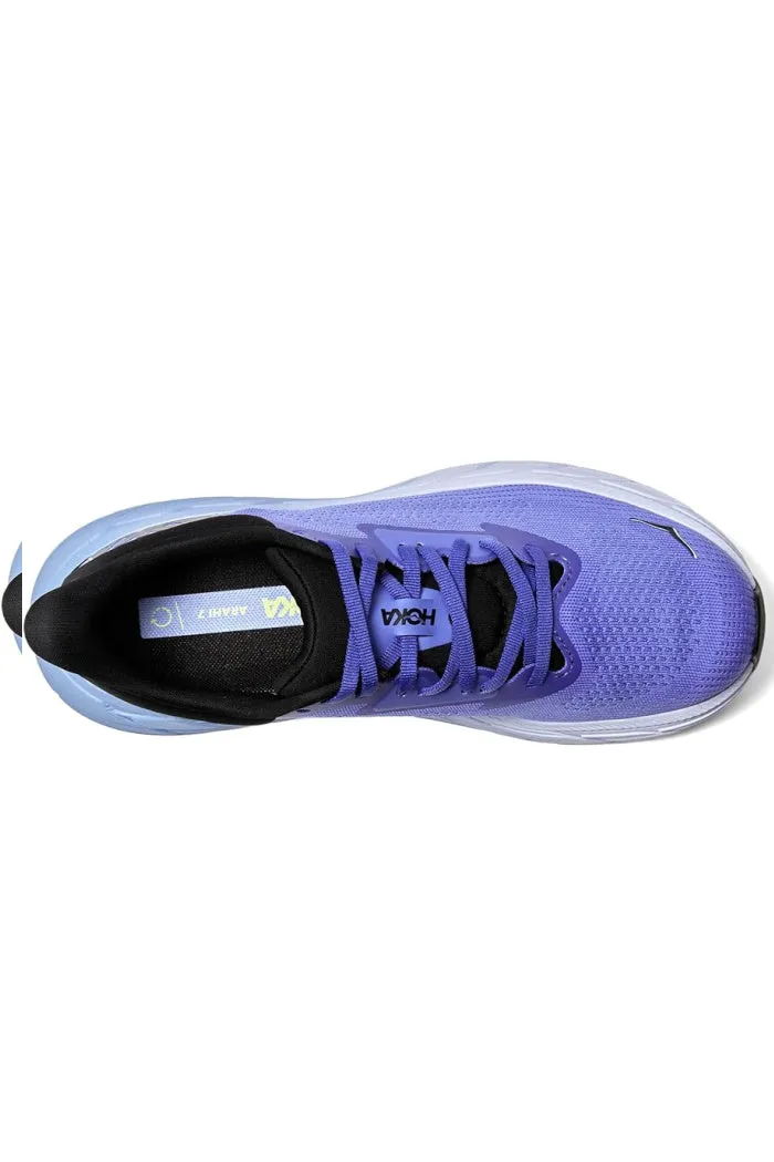 HOKA WOMENS ARAHI 7 IN MEDIUM AND WIDE WIDTHS