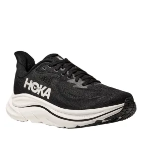 HOKA Women's Clifton 10 Cushioned Running Shoe - Black/White