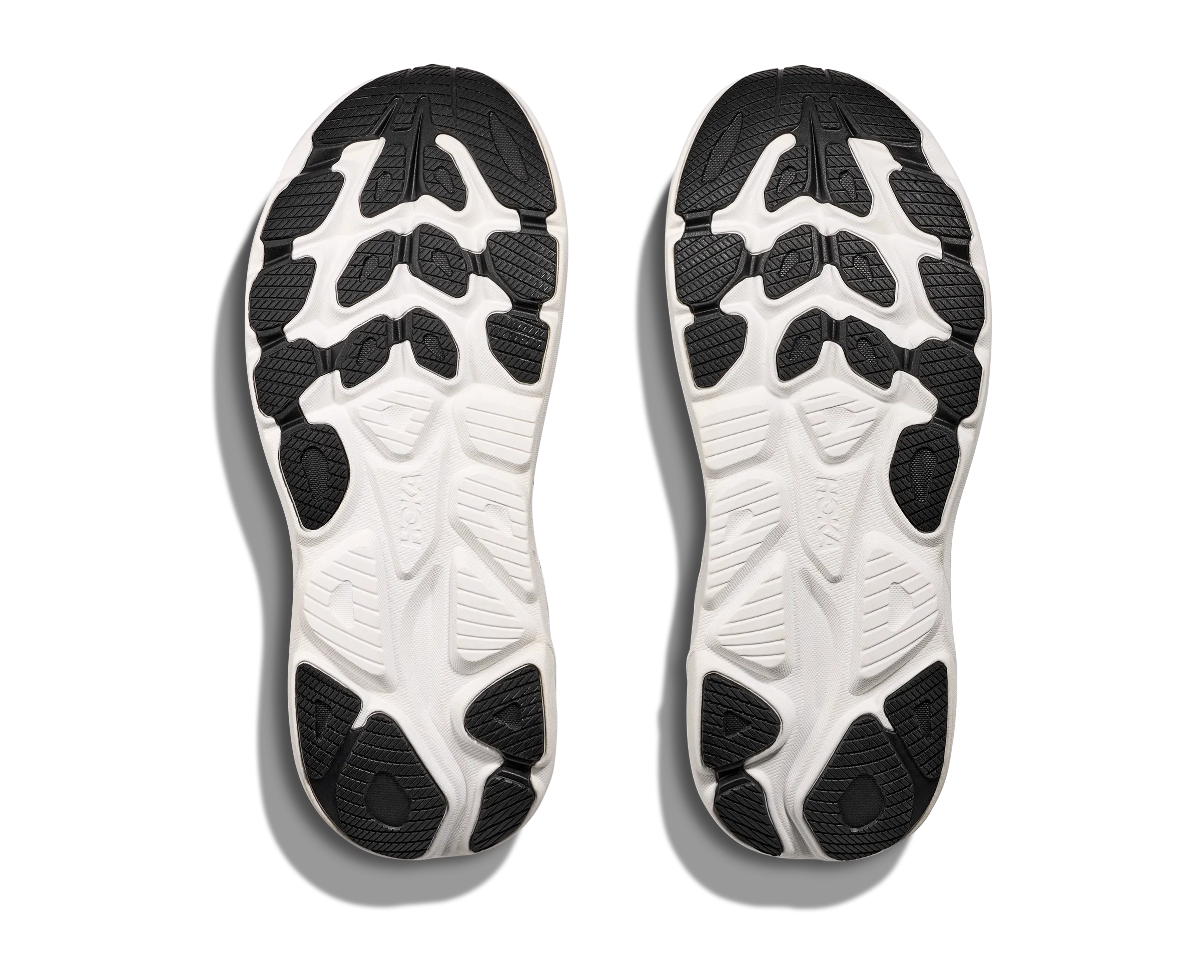 HOKA Women's Clifton 10 Cushioned Running Shoe - Black/White