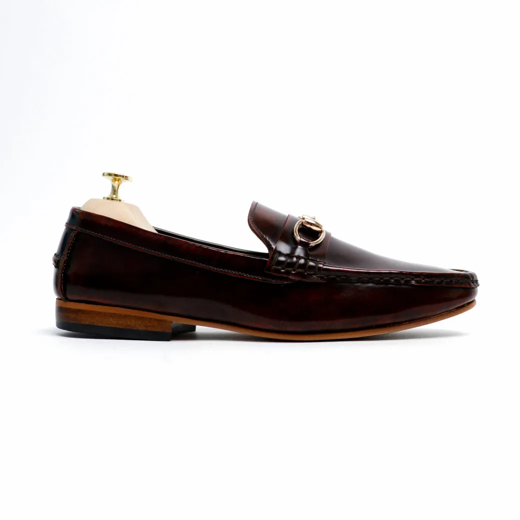 Horsebit Classy Loafer European Brush Off Burgundy