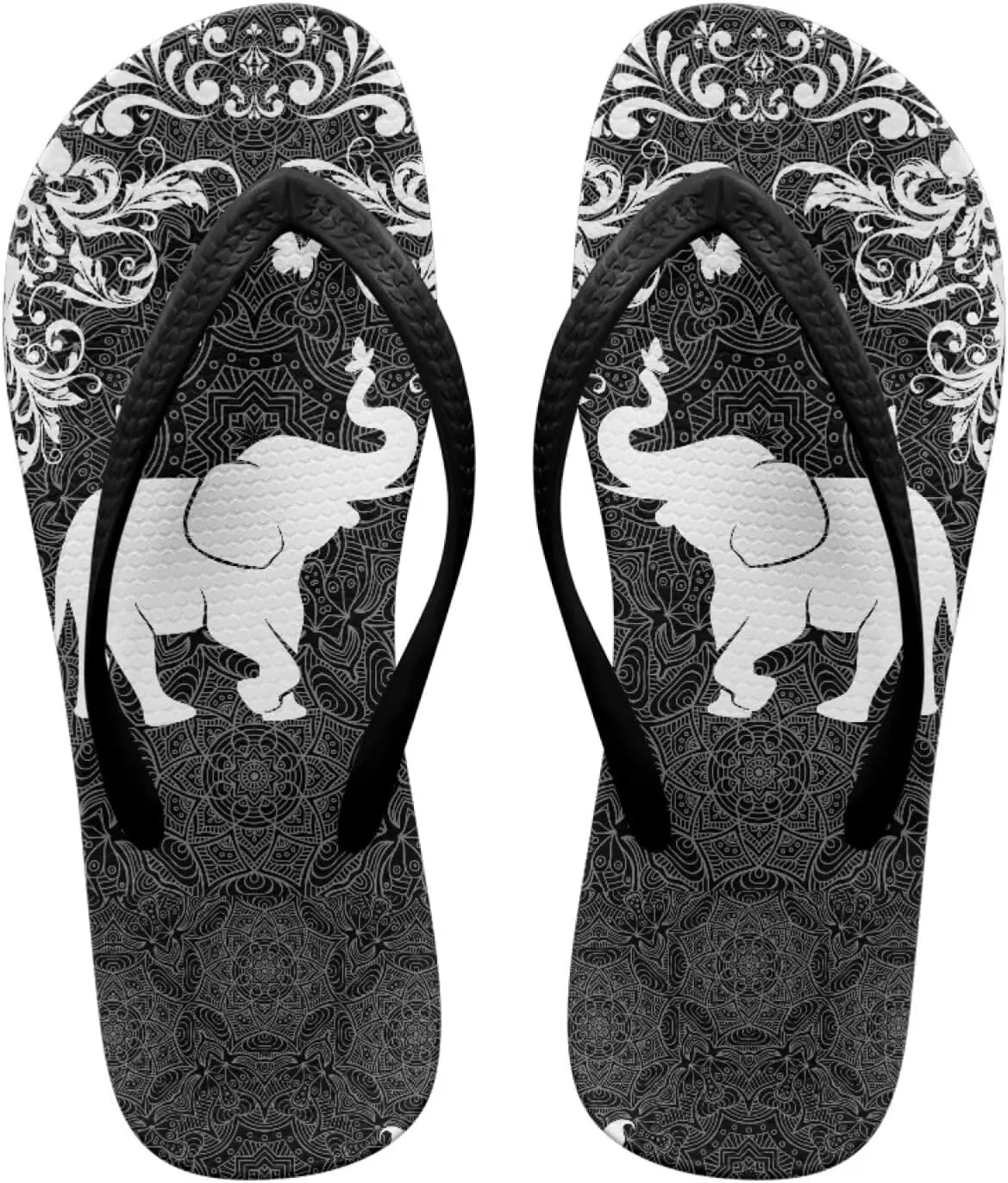 Howilath Animal Pattern Women Sandals Non-Slip Flip Flops for Women Beach Thong Sandals Bathroom Shower Shoes with EVA Sole
