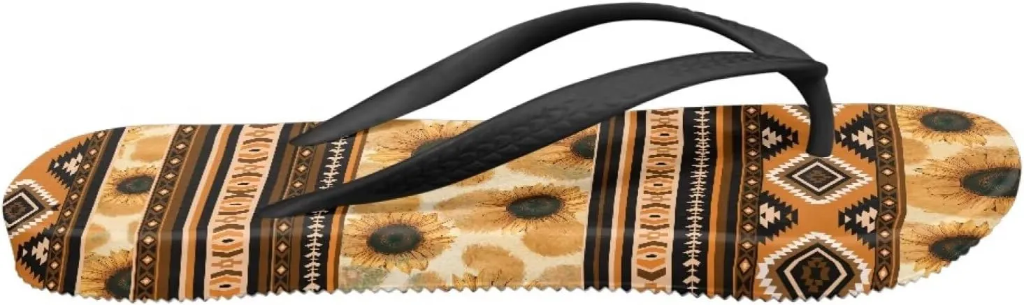 Howilath Gothic Skull Print Women Flip Flops Pool Beach Thong Sandals Soft Bathroom Shower Shoes with Arch Support