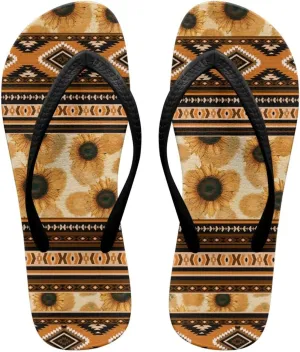 Howilath Gothic Skull Print Women Flip Flops Pool Beach Thong Sandals Soft Bathroom Shower Shoes with Arch Support