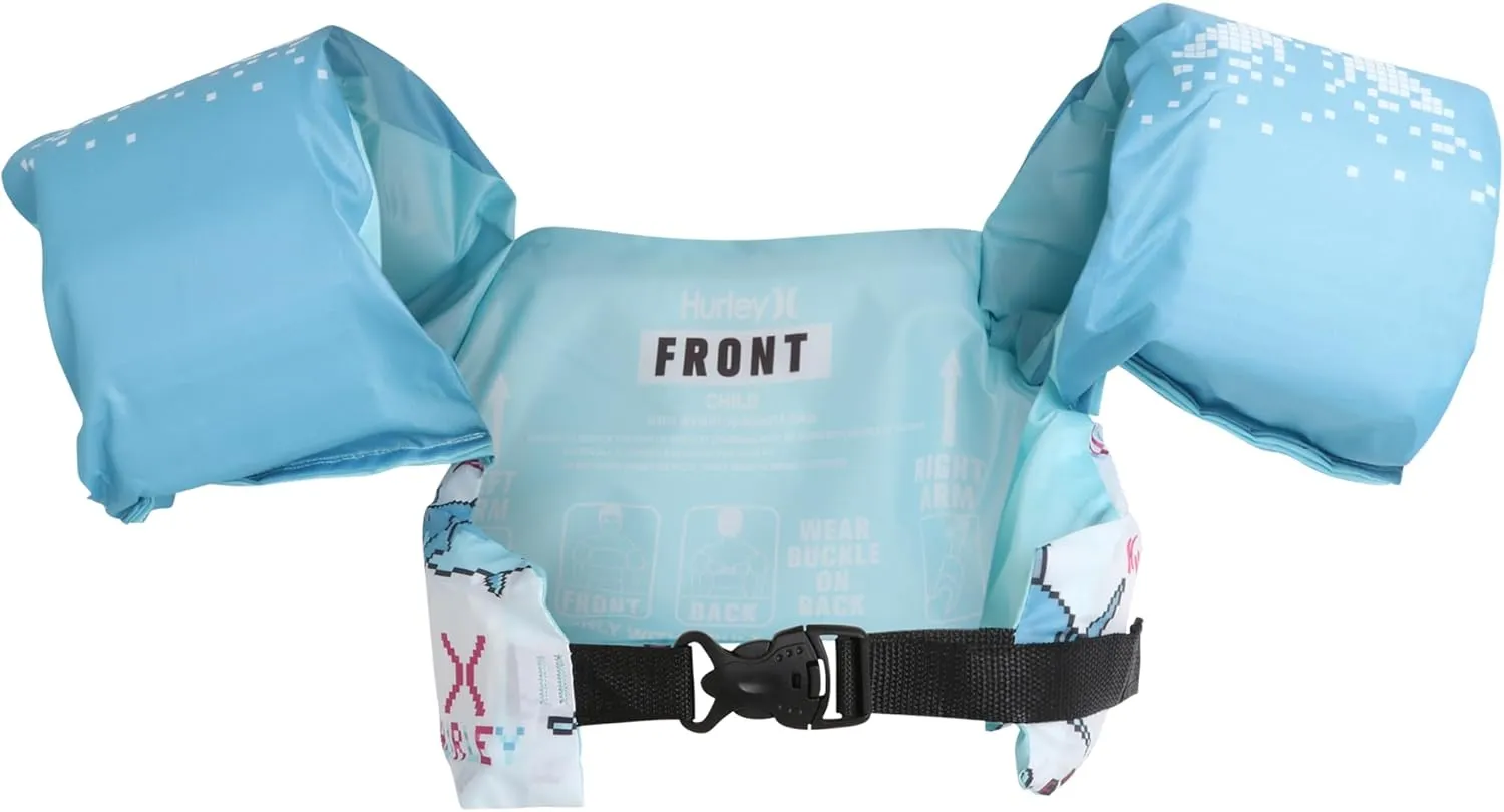 Hurley Kids’ Swim Vest – Learn to Swim Safety Float Vest – Swimming Trainer Jacket – Toddler/Boy/Girl 1-2 Years, 30-50 lbs.