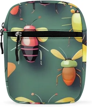 Insect Atlas Oxford Cloth Ammo Crossbody Shoulder Bag Medic Bag Classic Small Messenger Crossbody Bag Unisex Classic Canvas Shoulder Bag for Women, Bookbag for Work