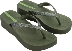 Ipanema Women's Mesh Chic Platform Flip Flops - Comfortable and Trendy Summer Platform Sandals with Glittery Straps, Anatomic Footbed & Non-Slip Sole