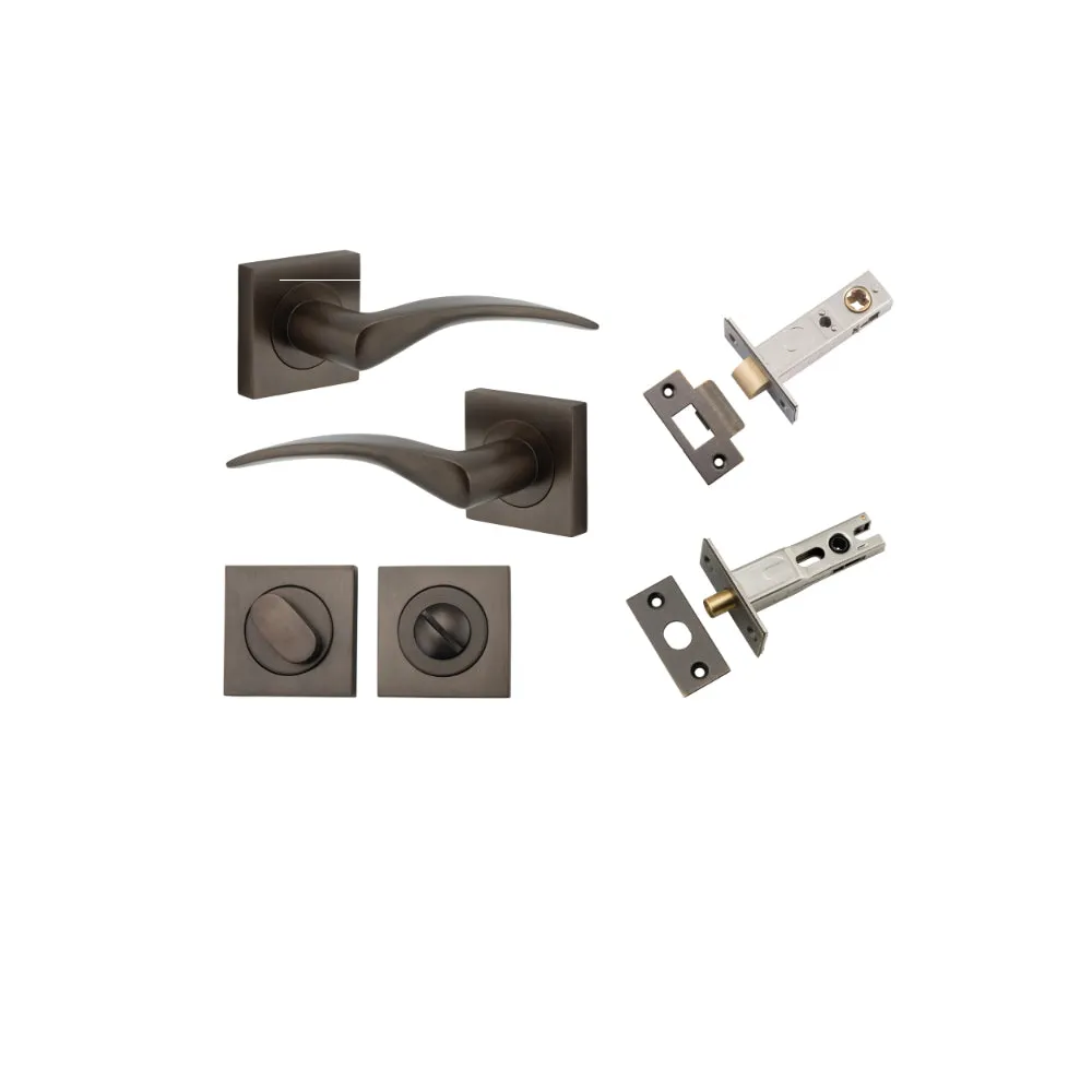 Iver Oxford Lever on Square Rose (Pair)