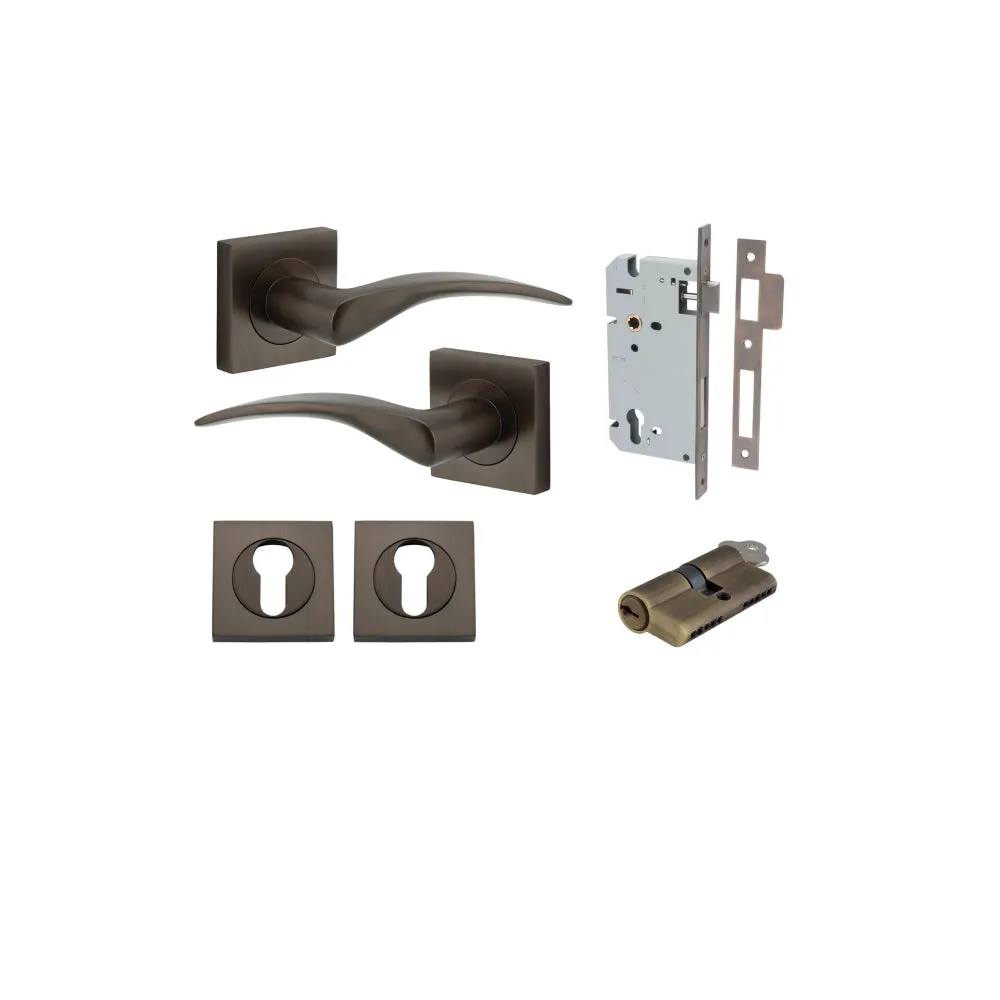 Iver Oxford Lever on Square Rose (Pair)