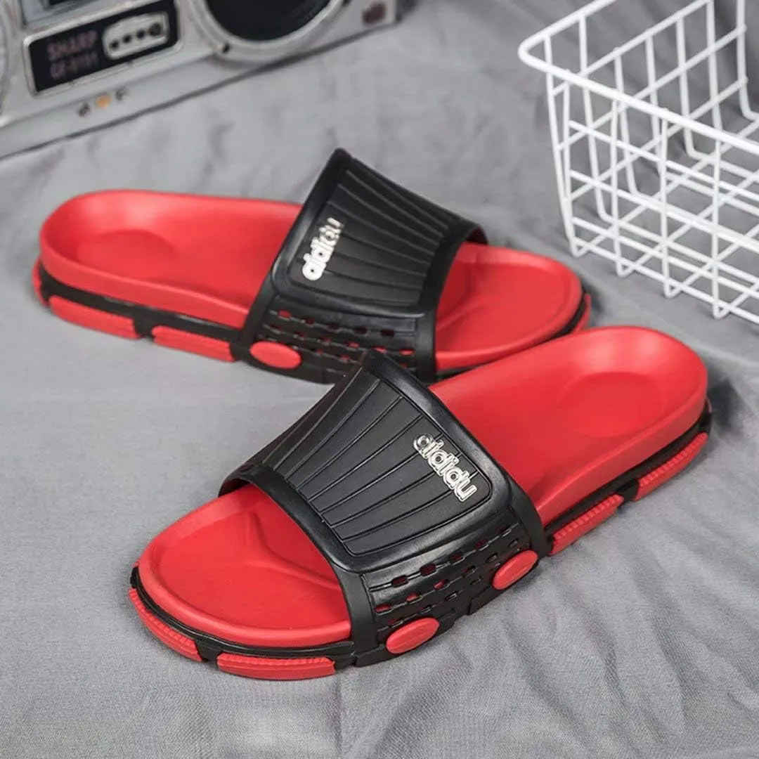 Jinsha Beach shoes flip-flops sandals Deodorant Breathable summer Comfortable soft Non-slip T-shoes outdoor mash up Color contrast Unisex