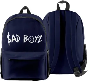 Junior H Sad Boyz Backpack Casual Daypack Travel Bag (Navy)