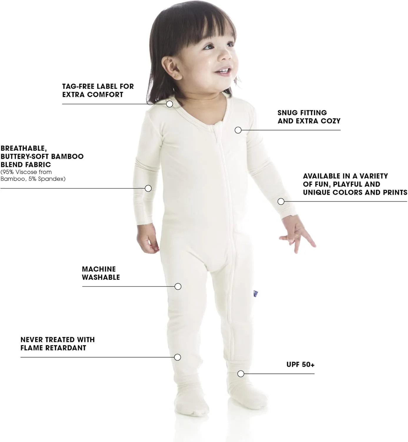 Kickee Little Adventure Footie - Super Cozy, Soft, Breathable, and Playfully Designed
