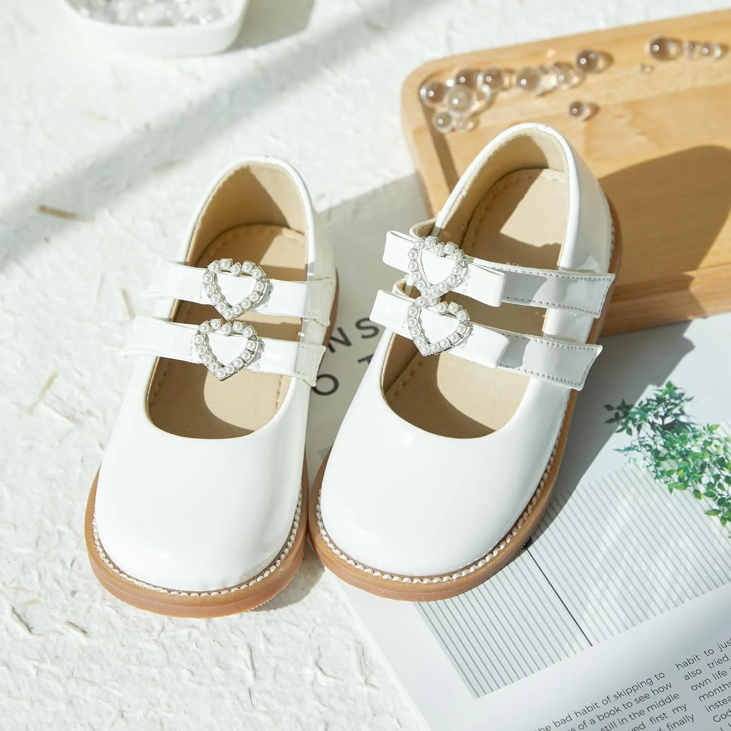 Kiderence Toddler Little Girl Mary Jane Dress Shoes School Oxford for Girls Flats