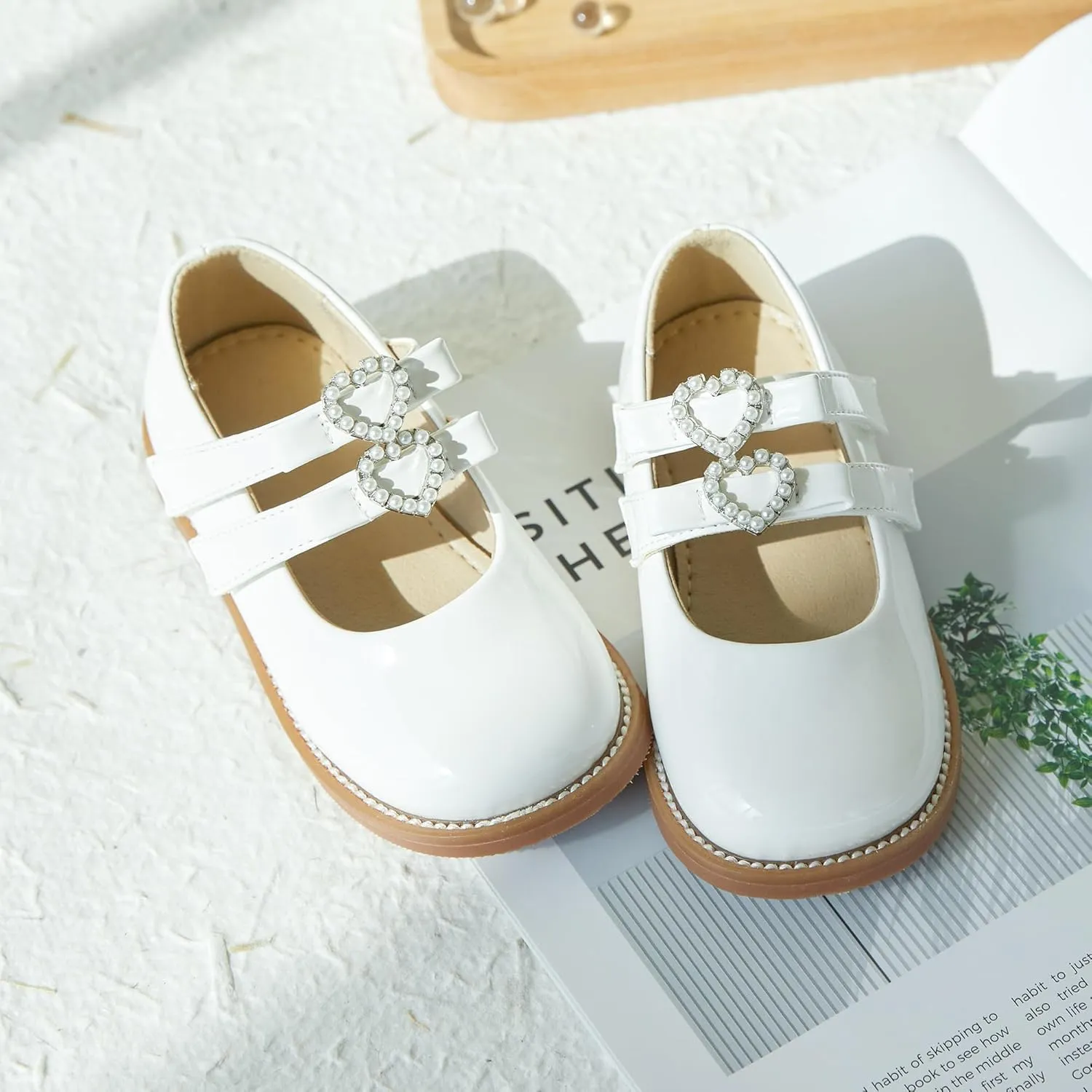 Kiderence Toddler Little Girl Mary Jane Dress Shoes School Oxford for Girls Flats