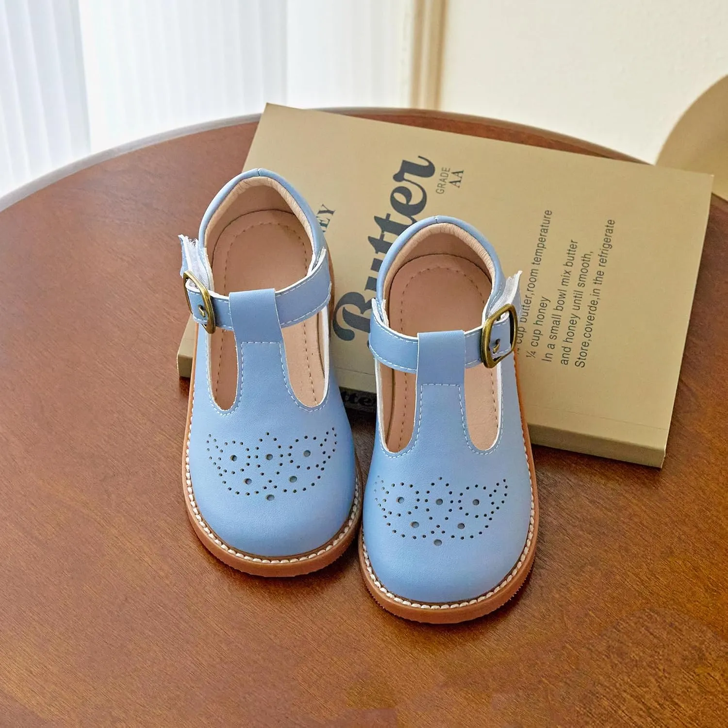 Kiderence Toddler Little Girls Mary Jane Dress Shoes School Oxford for Girls Flats