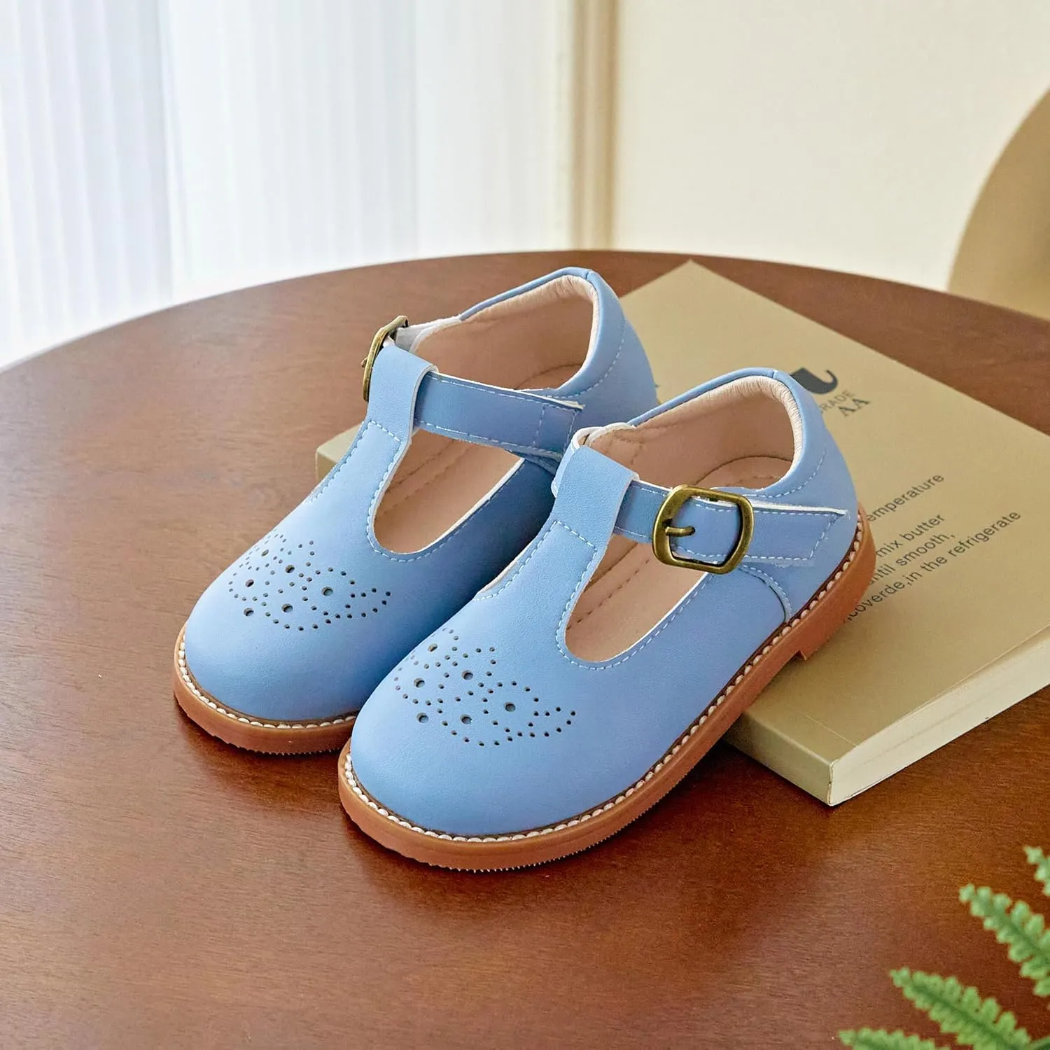 Kiderence Toddler Little Girls Mary Jane Dress Shoes School Oxford for Girls Flats