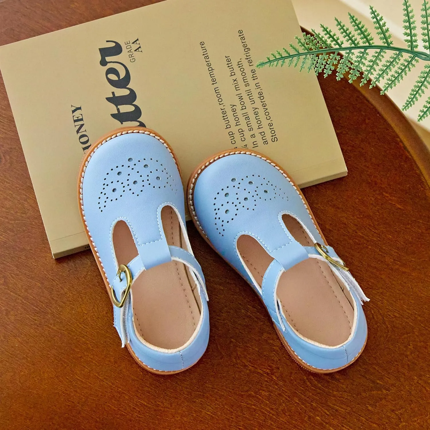 Kiderence Toddler Little Girls Mary Jane Dress Shoes School Oxford for Girls Flats