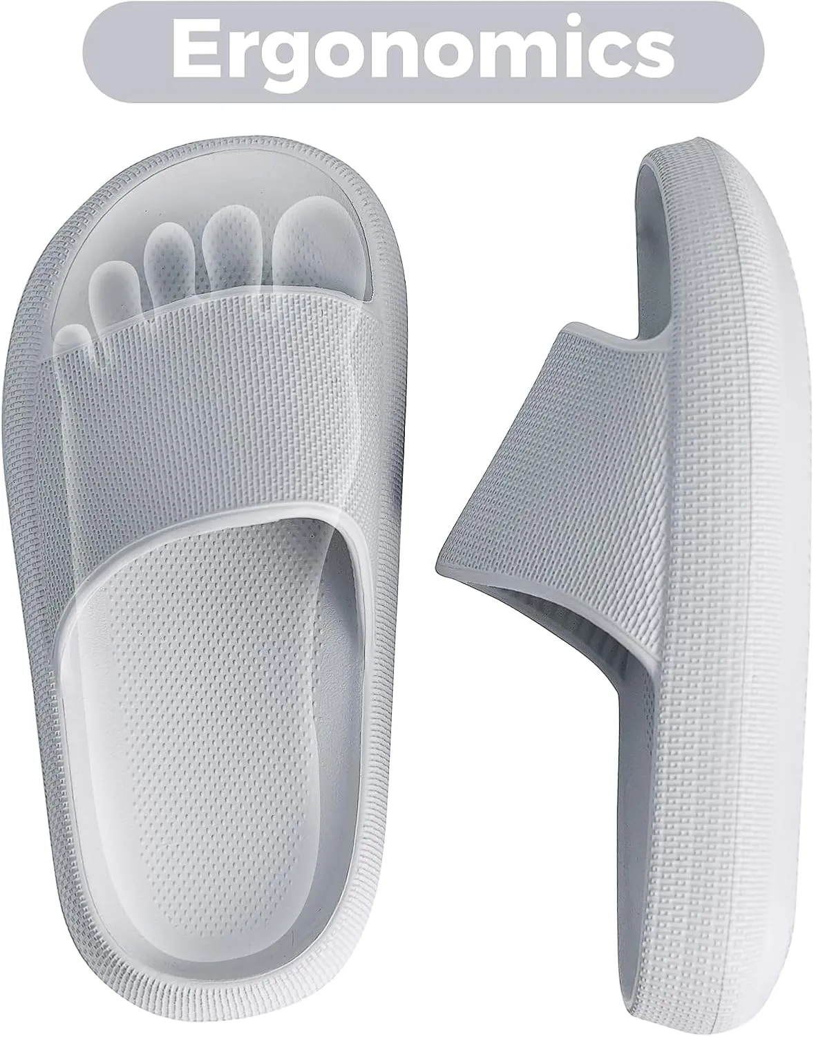 Kids Cloud Slides Boys Girls Flip Flops Slip On Beach Sandals Youth Pool Shower Shoes EVA Summer Slippers（11 Little Kids - 6 Big Kids）