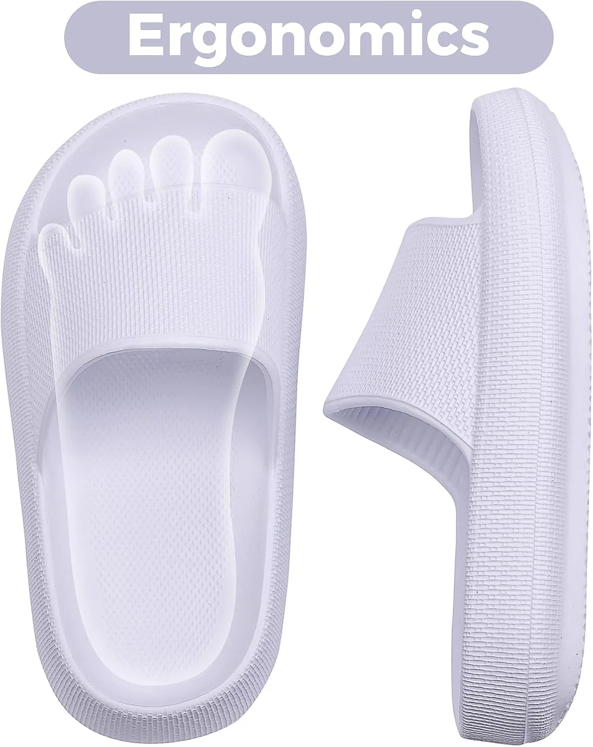 Kids Cloud Slides Boys Girls Flip Flops Slip On Beach Sandals Youth Pool Shower Shoes EVA Summer Slippers（11 Little Kids - 6 Big Kids）