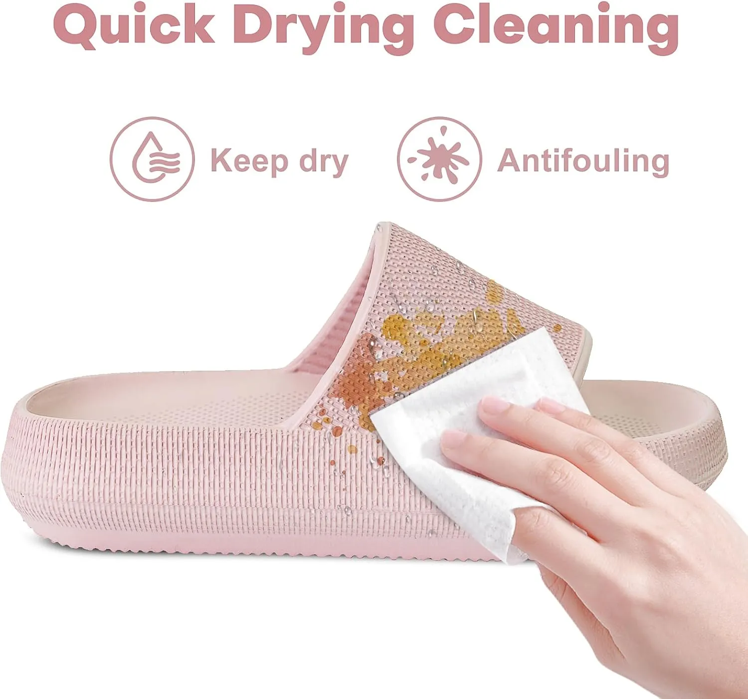 Kids Cloud Slides Boys Girls Flip Flops Slip On Beach Sandals Youth Pool Shower Shoes EVA Summer Slippers（11 Little Kids - 6 Big Kids）