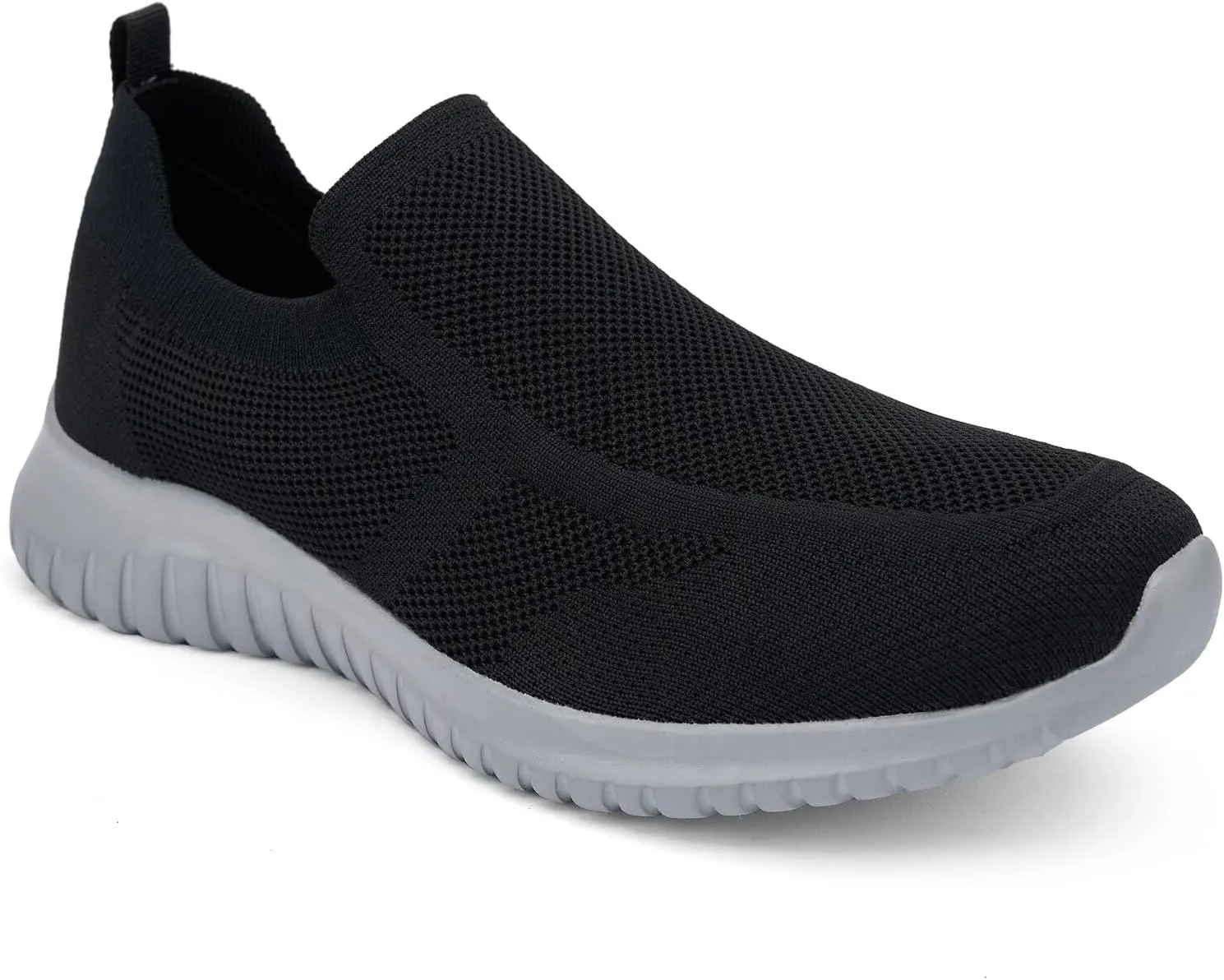 konhill Men's Breathable Tennis Shoes - Slip on Walking Casual Athletic Sneakers Shoes