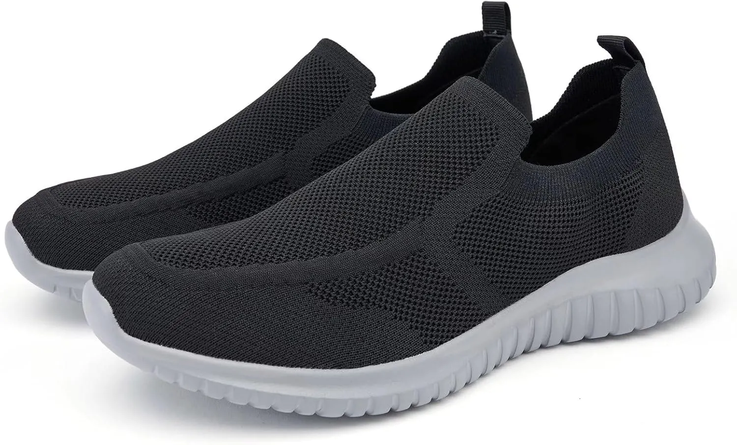 konhill Men's Breathable Tennis Shoes - Slip on Walking Casual Athletic Sneakers Shoes