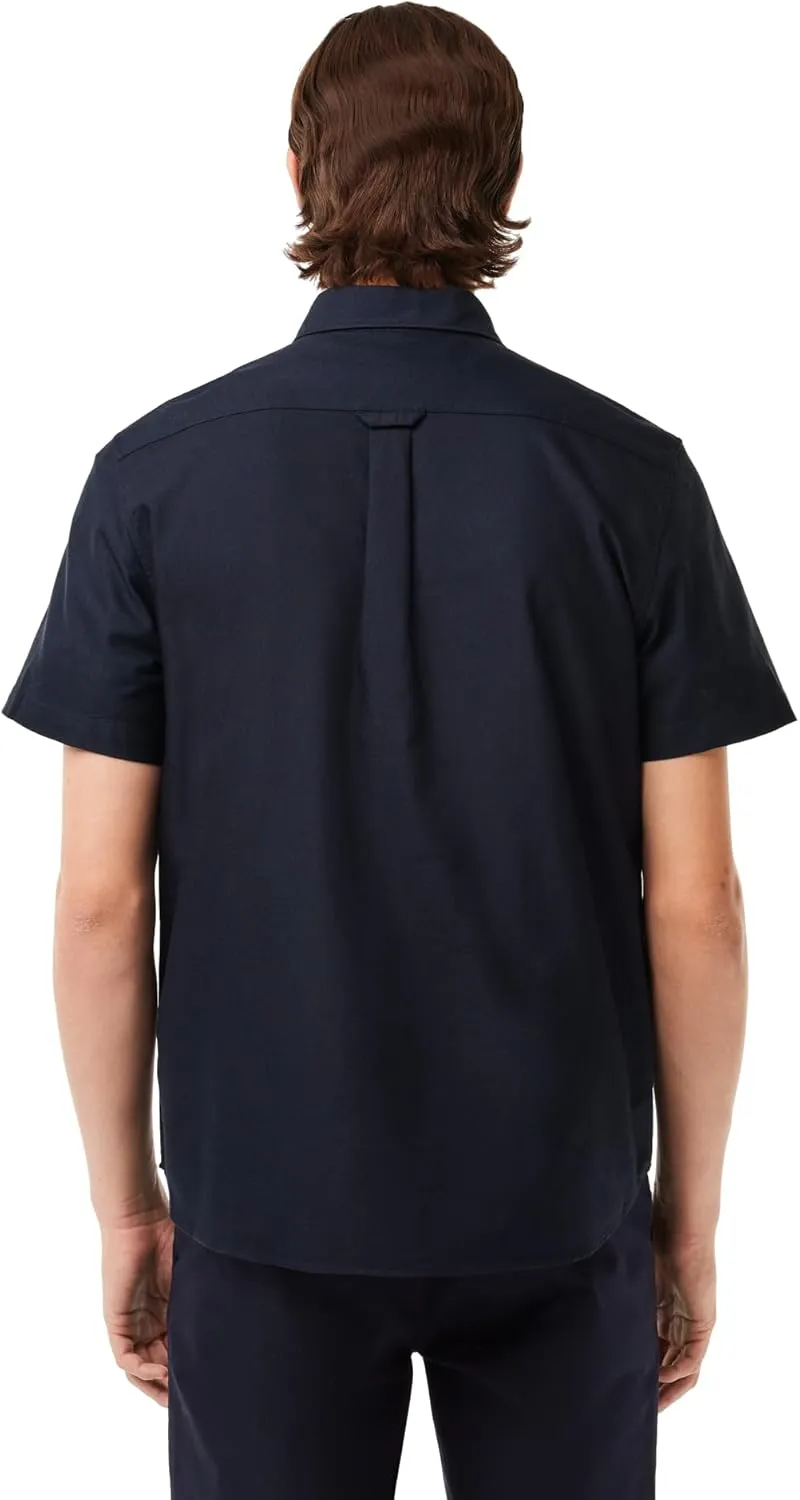 Lacoste Men's Regular Fit Short Sleeved Oxford Shirt