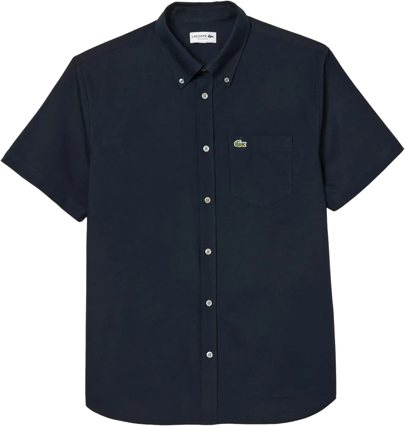 Lacoste Men's Regular Fit Short Sleeved Oxford Shirt