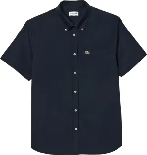 Lacoste Men's Regular Fit Short Sleeved Oxford Shirt